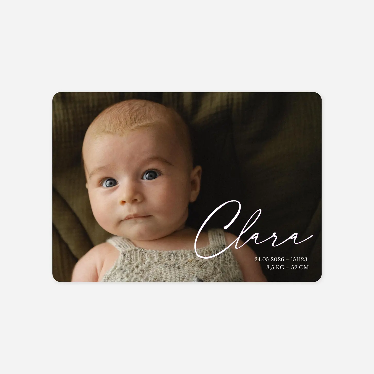 Faire-part naissance Grande joie