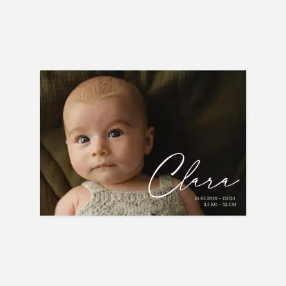 Faire-part naissance Grande joie