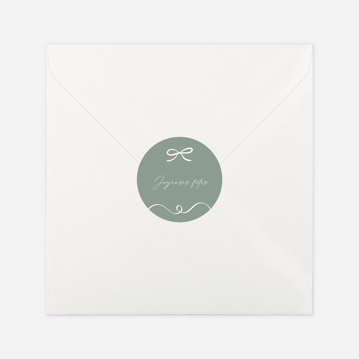 Étiquette cadeau Noël Guirlande dorée