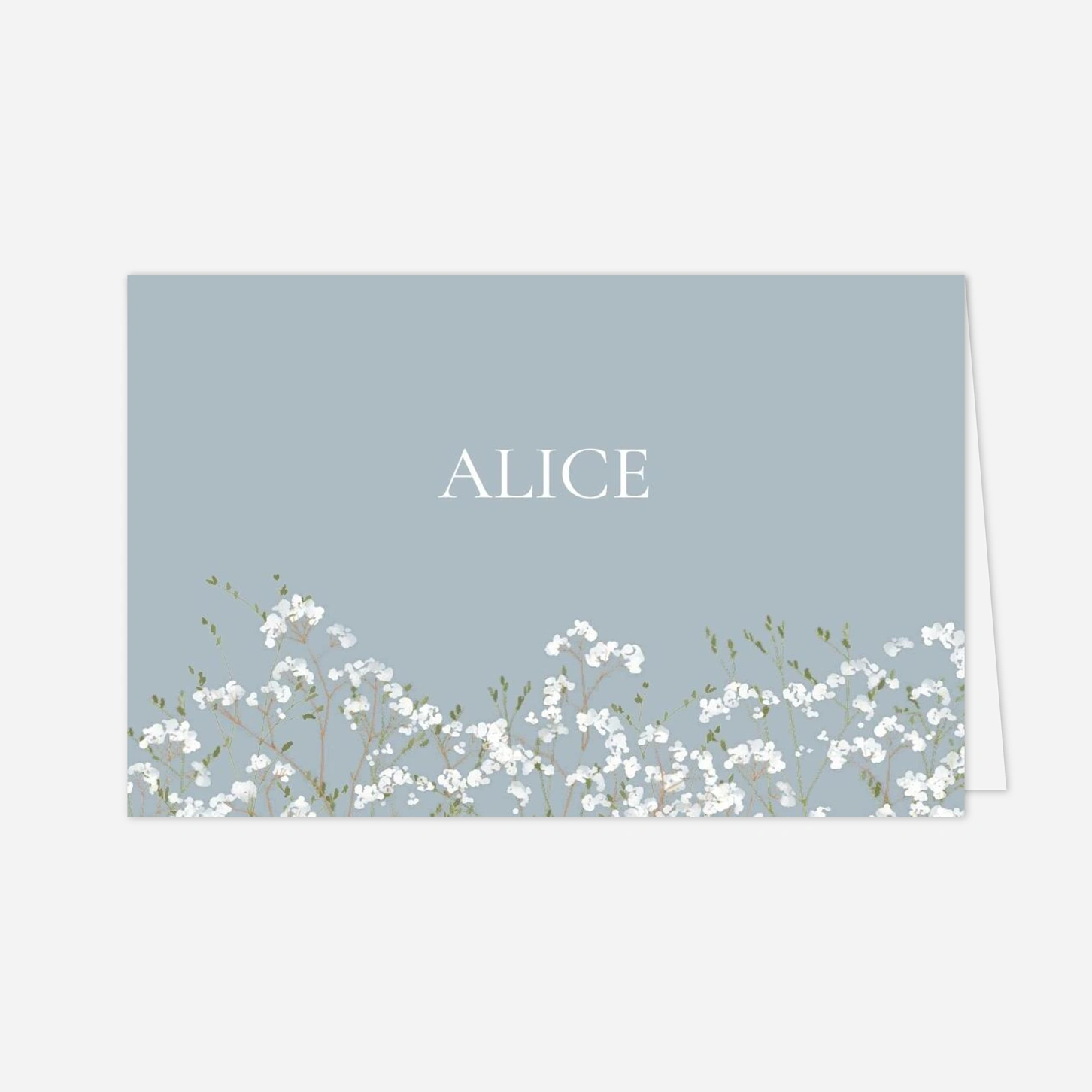 Marque-place mariage Gypsophile