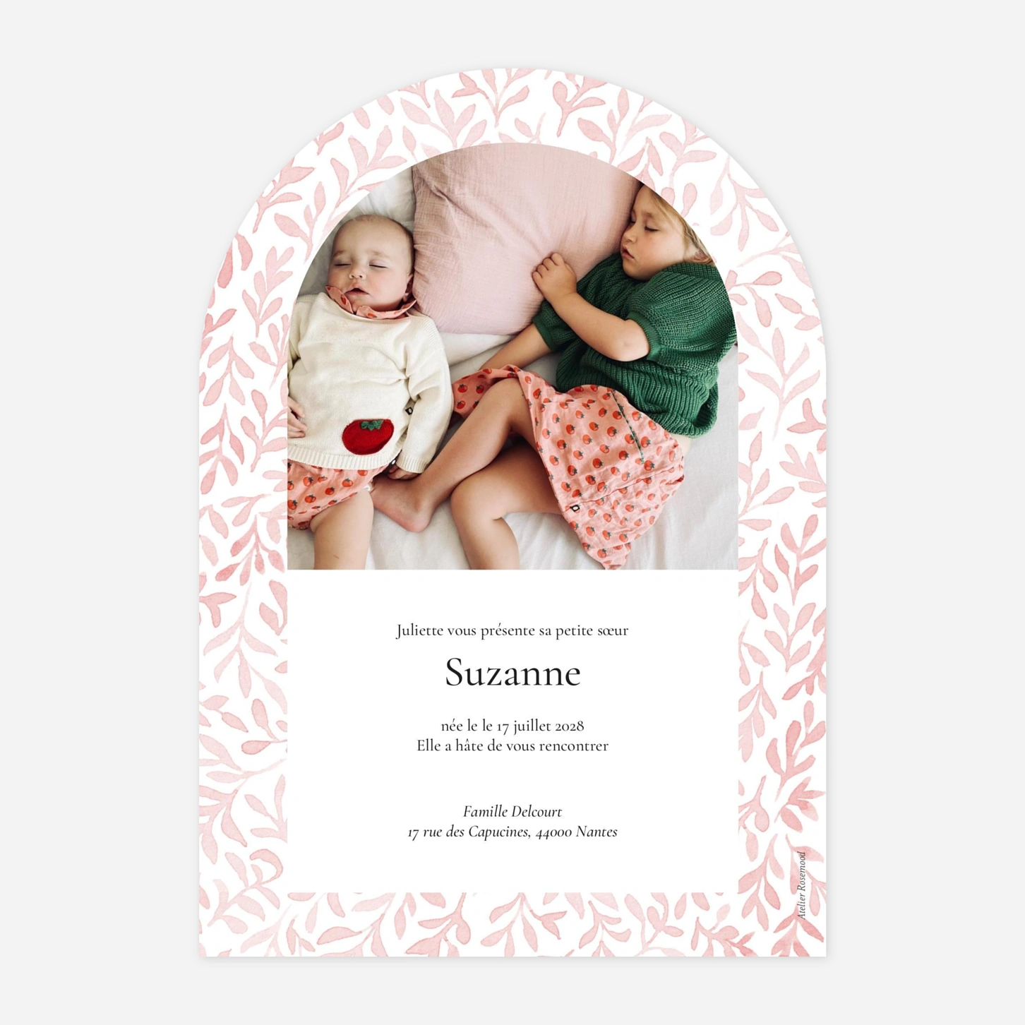 Faire-part naissance Harmonie