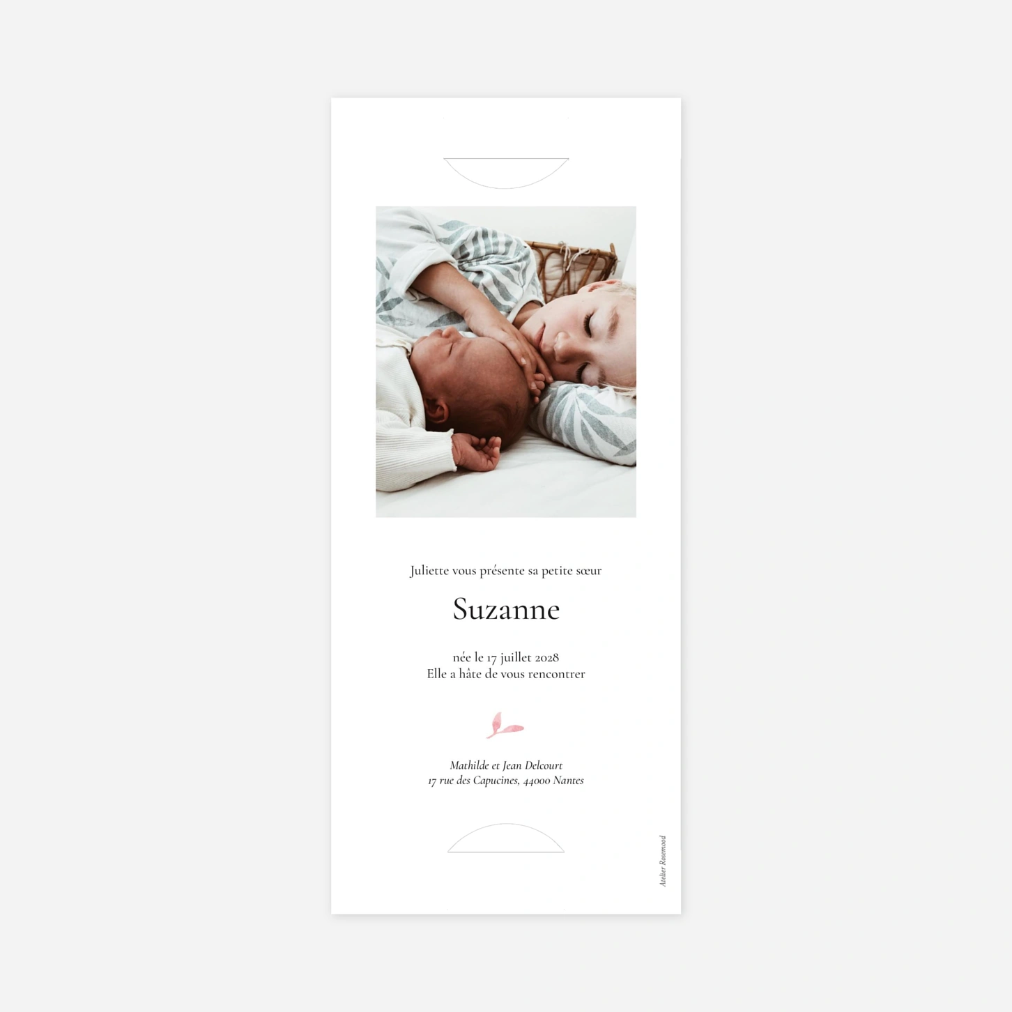 Faire-part naissance Harmonie