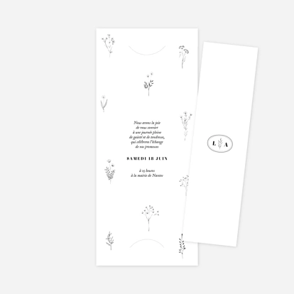 Faire-part mariage Herbier