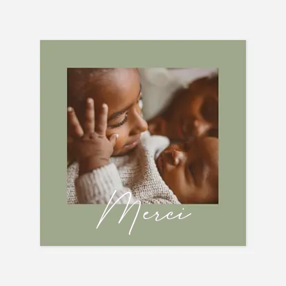 Carte remerciement naissance Heureux évènement