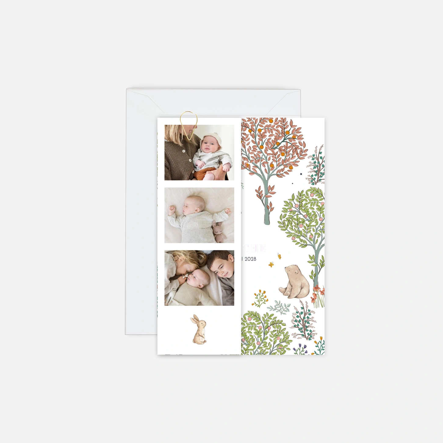 Faire-part naissance Histoire du jardin