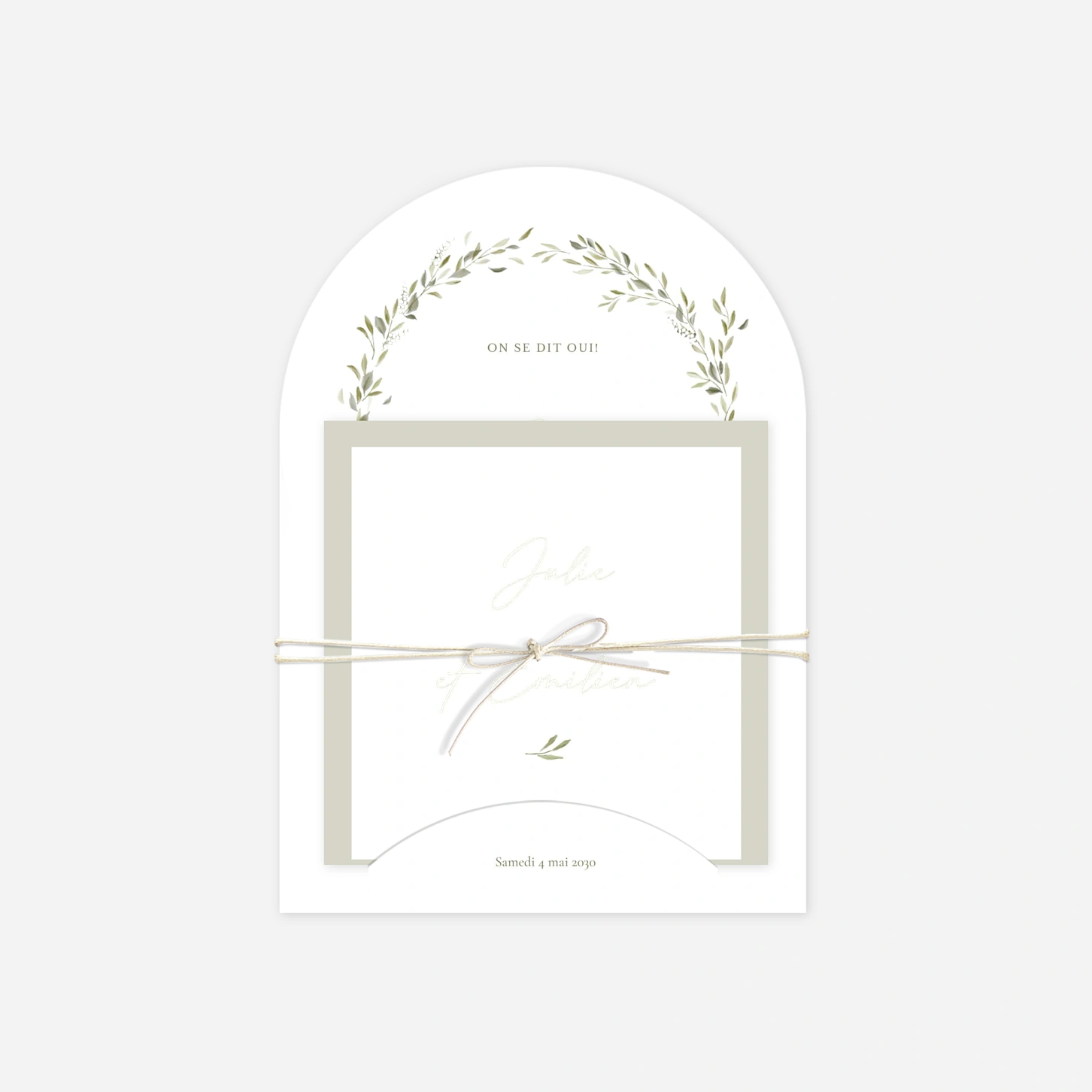 Faire-part mariage Instant botanique