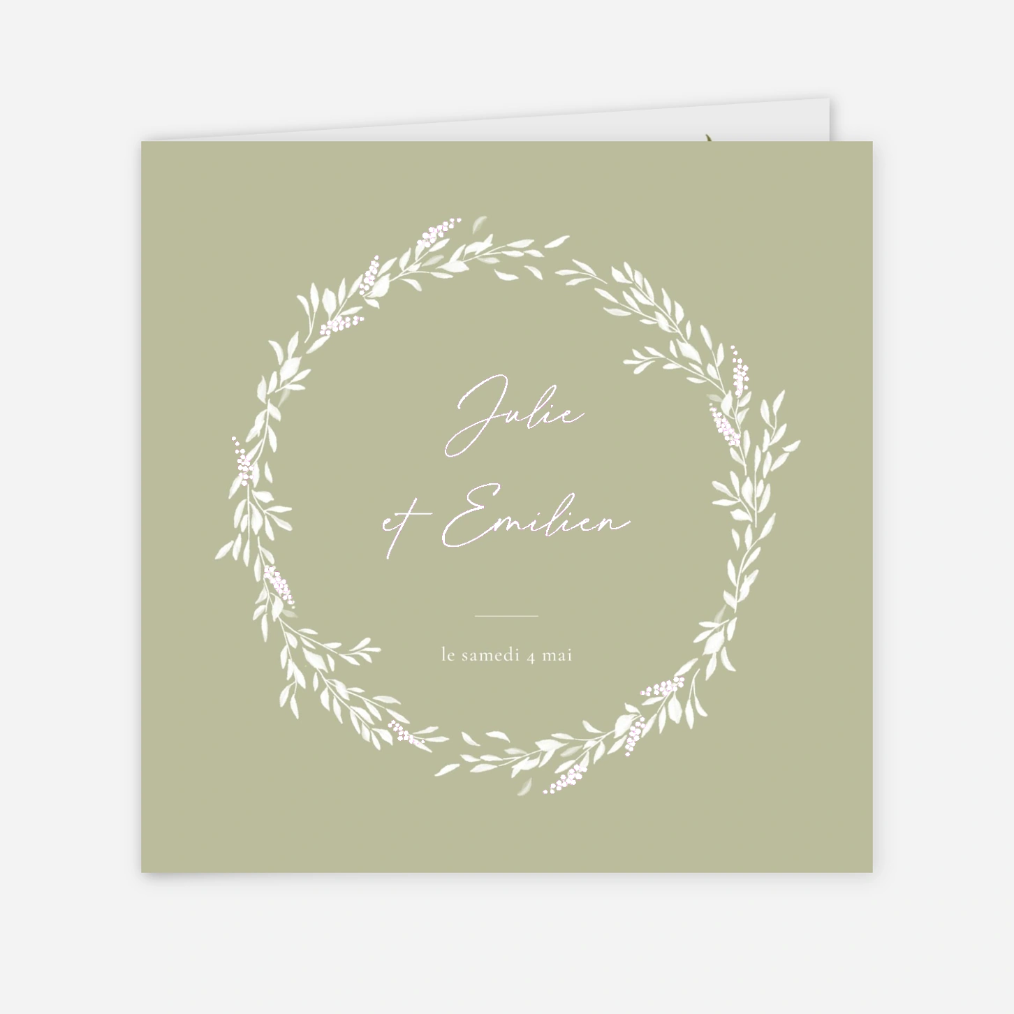 Faire-part mariage Instant botanique
