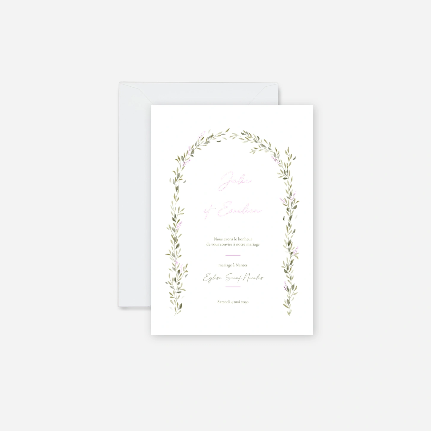 Faire-part mariage Instant botanique