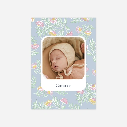Faire-part naissance Indiennes fleuries