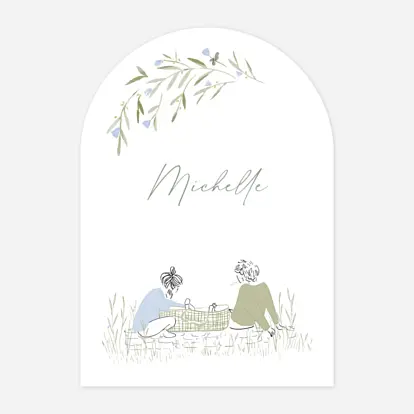 Faire-part naissance Instant sur l'herbe