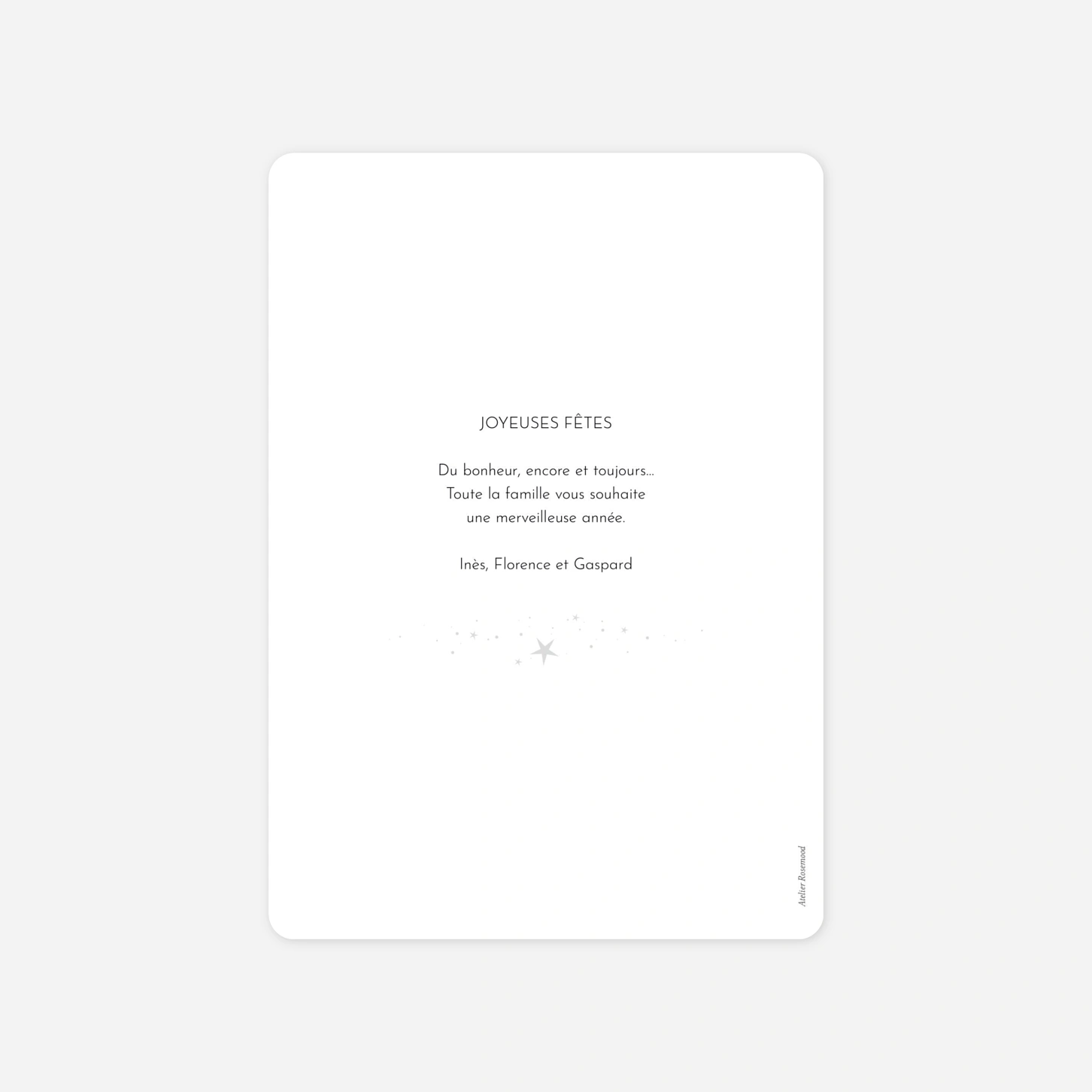 Carte de voeux Instants lumineux