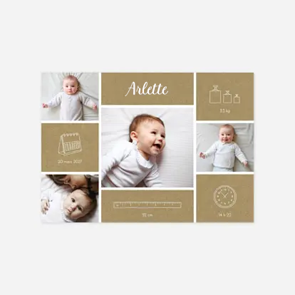 Faire-part naissance Infos précieuses