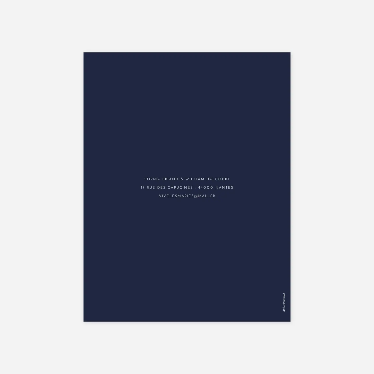 Faire-part mariage Intemporel