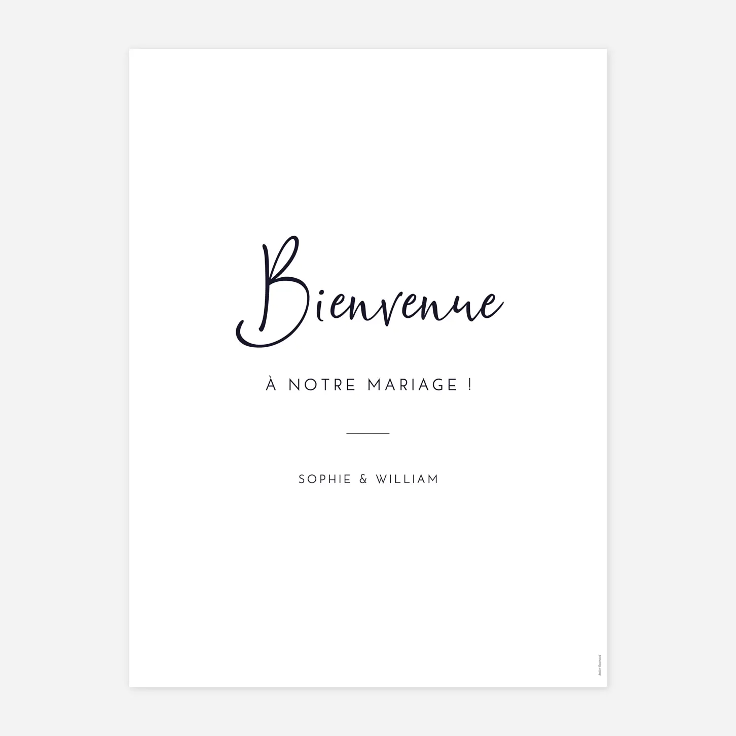 Panneau mariage Intemporel