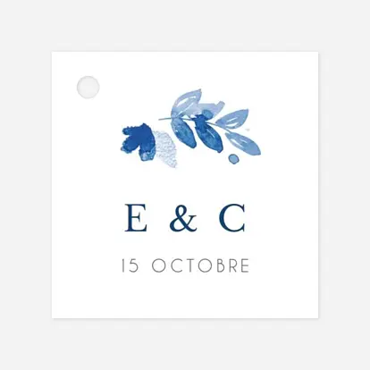 Etiquette perforée mariage Jardin anglais