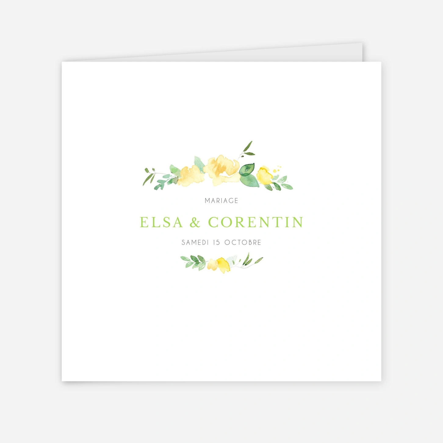 Faire-part mariage Jardin anglais