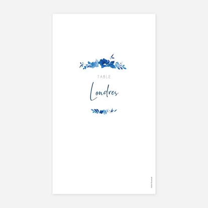 Marque-table mariage Jardin anglais