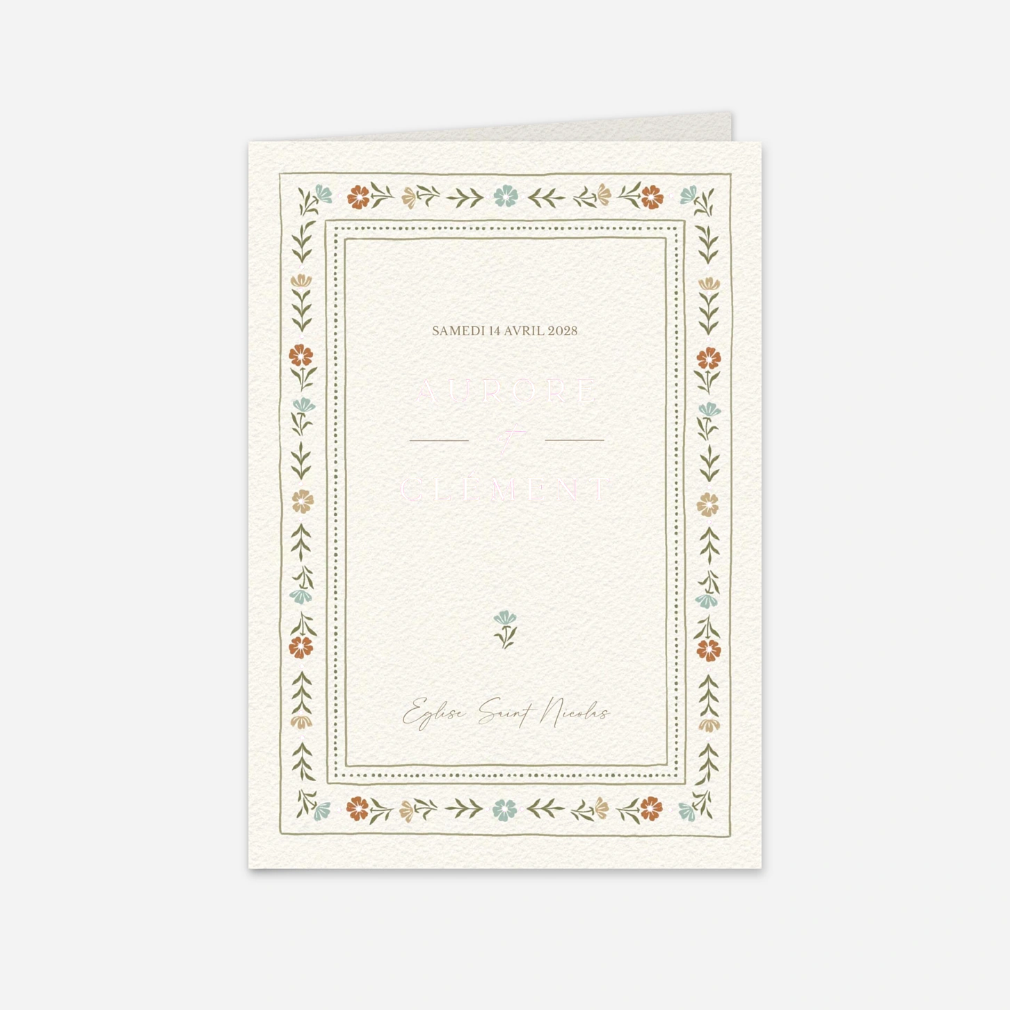 Faire-part mariage Jardin éternel