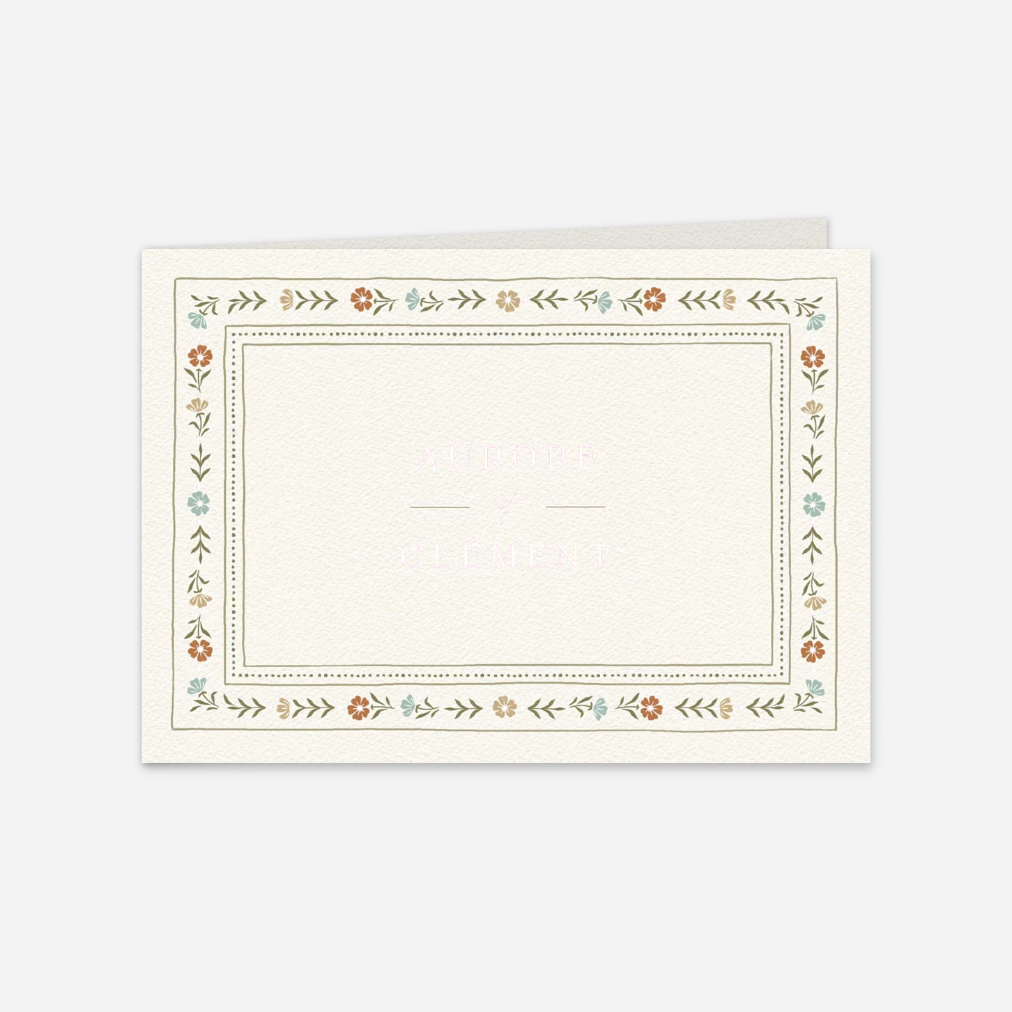 Faire-part mariage Jardin éternel