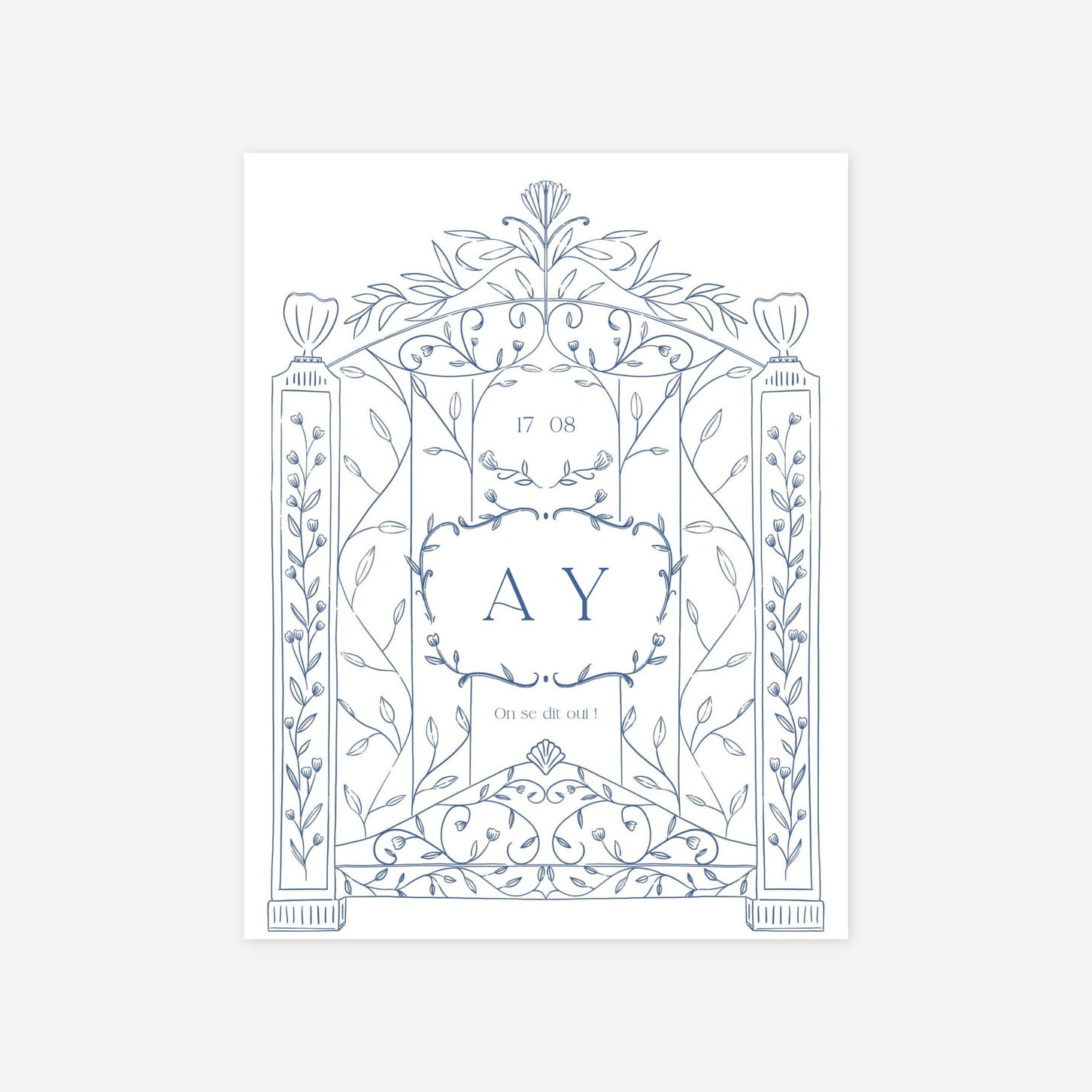 Faire-part mariage Jardin botanique