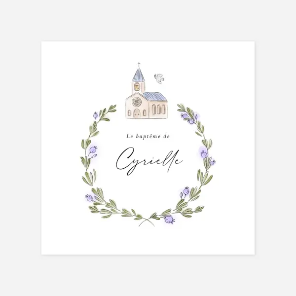 Jour de baptême couronne