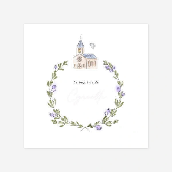 Jour de baptême couronne