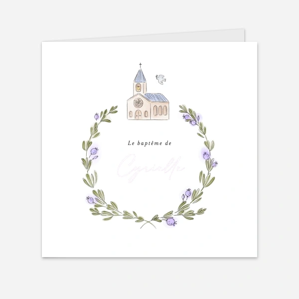 Jour de baptême couronne