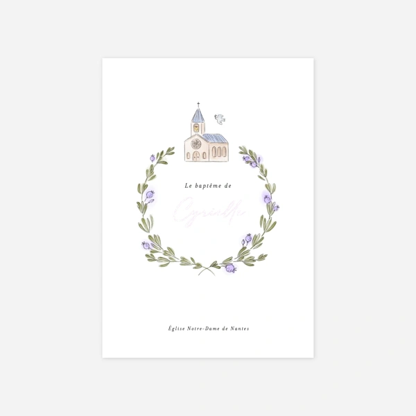 Jour de baptême couronne
