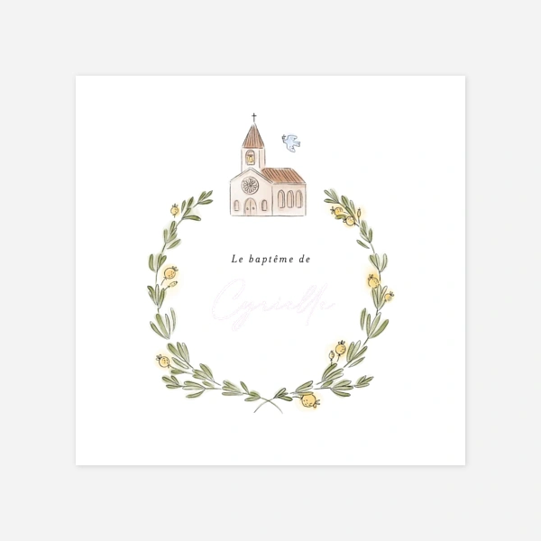 Jour de baptême couronne
