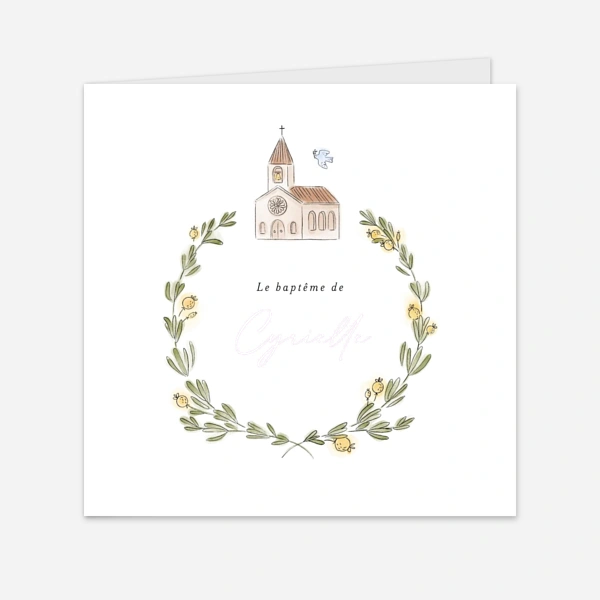 Jour de baptême couronne