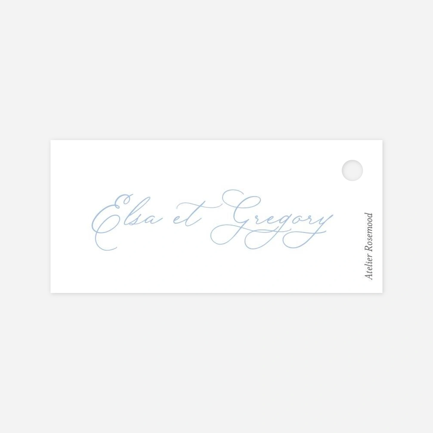 Etiquette perforée mariage Juste de l'amour