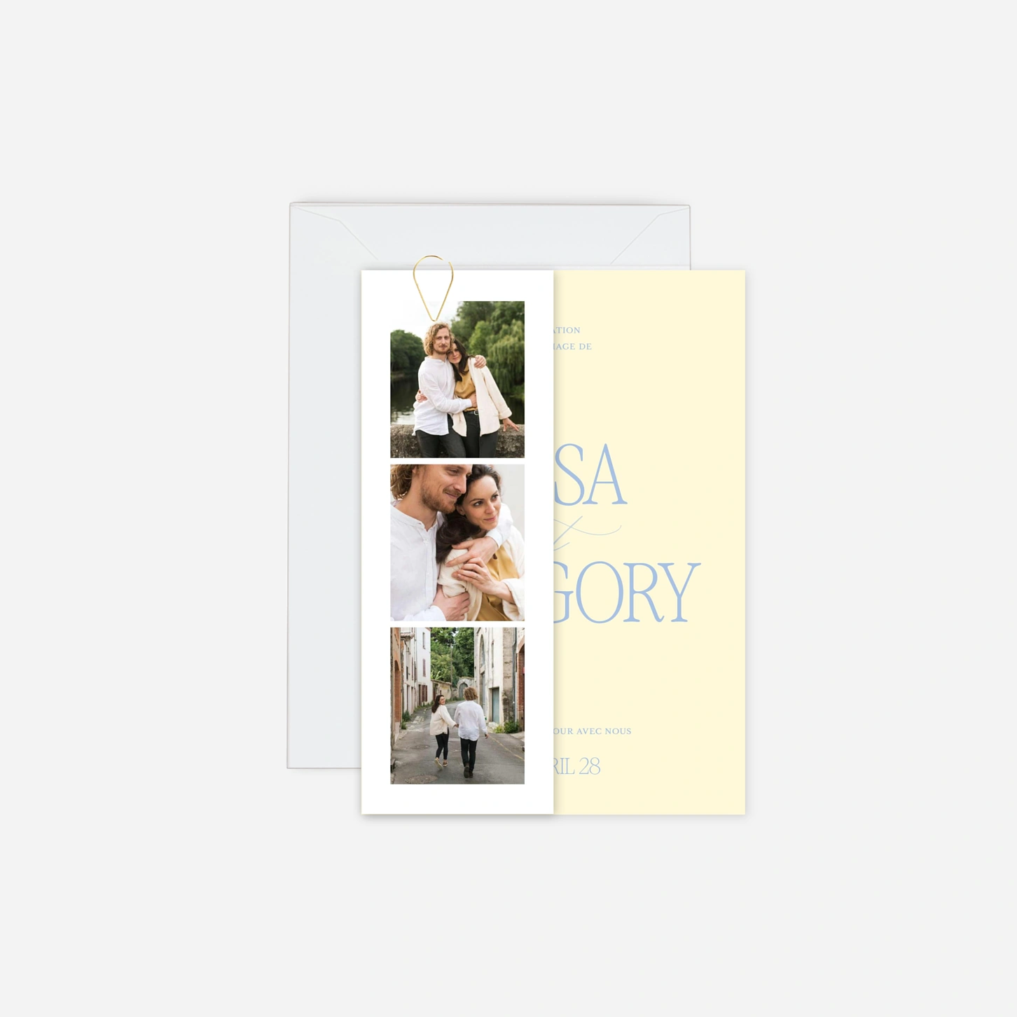 Faire-part mariage Juste de l'amour