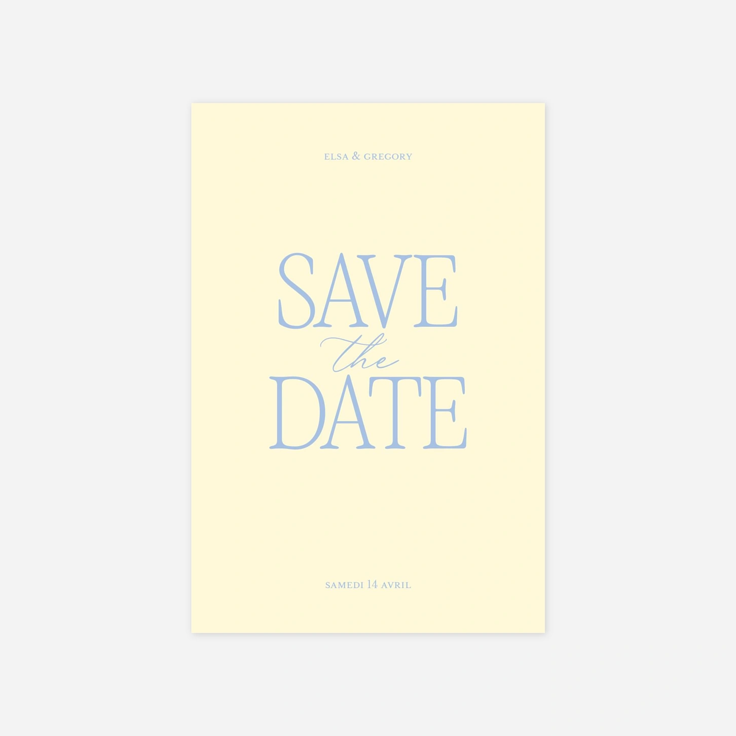 Save the date Juste de l'amour
