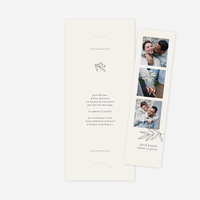 Faire-part mariage Jeune pousse pastel