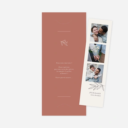 Save the date Jeune pousse pastel