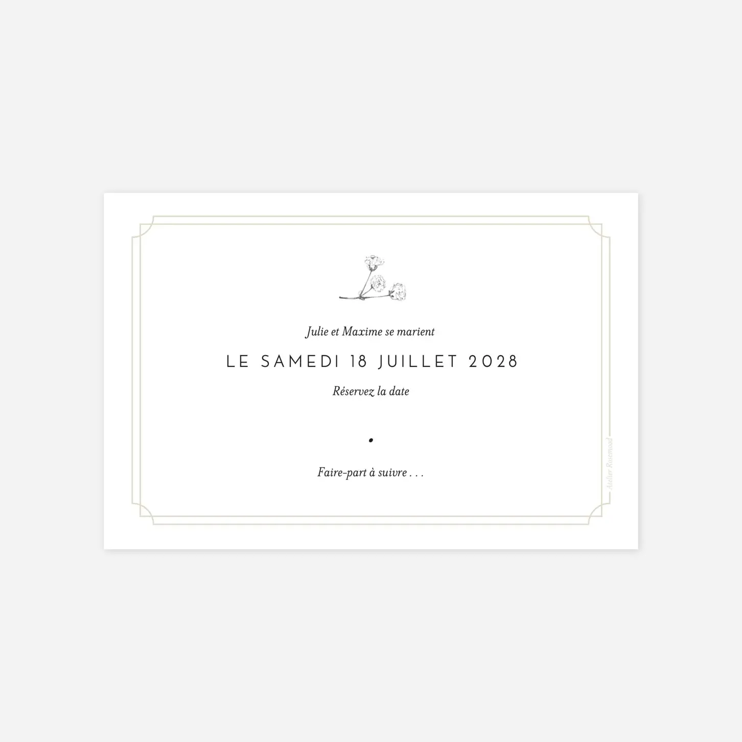 Save the date Joli brin