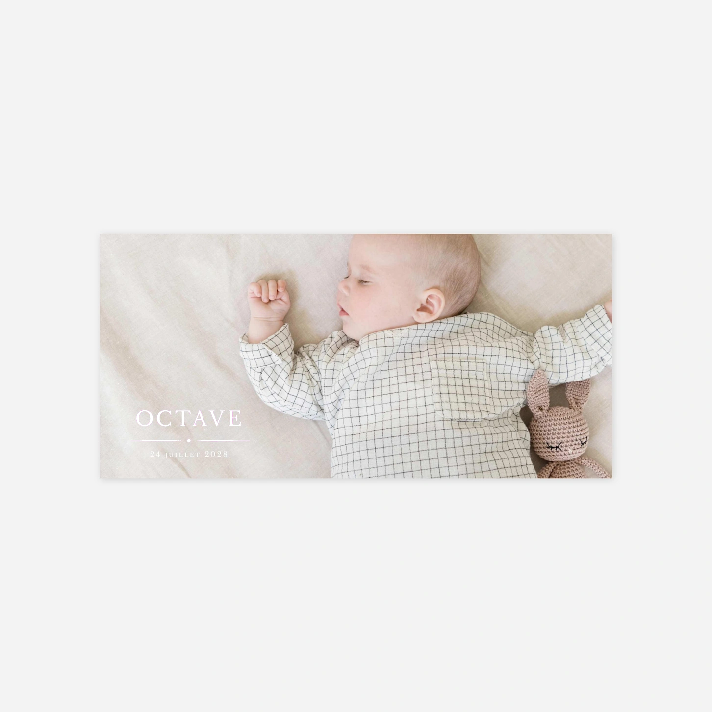 Faire-part naissance Joli détail