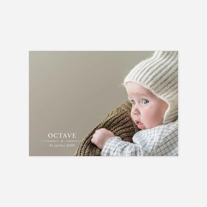 Faire-part de naissance Joli détail