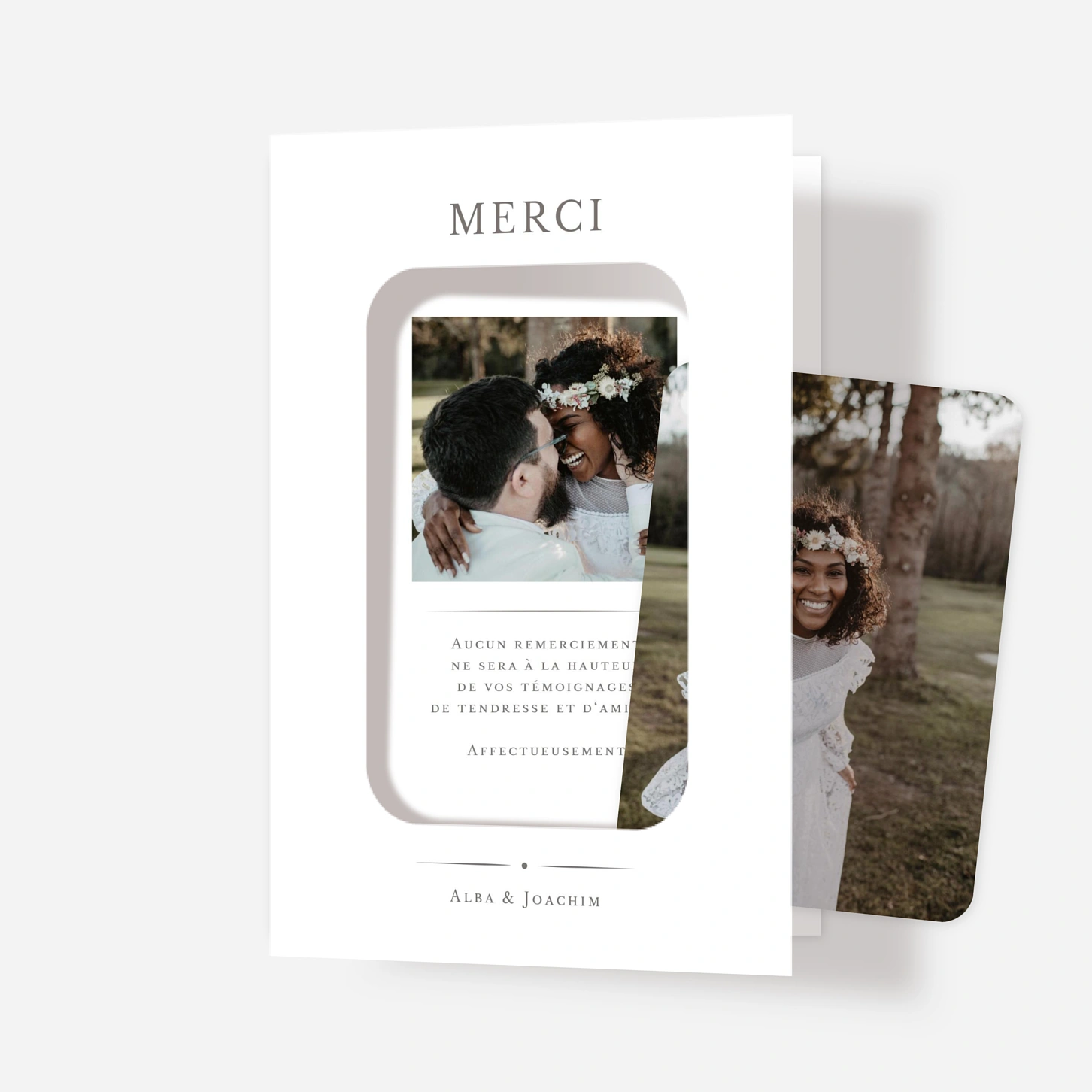 Carte de remerciements Joli détail