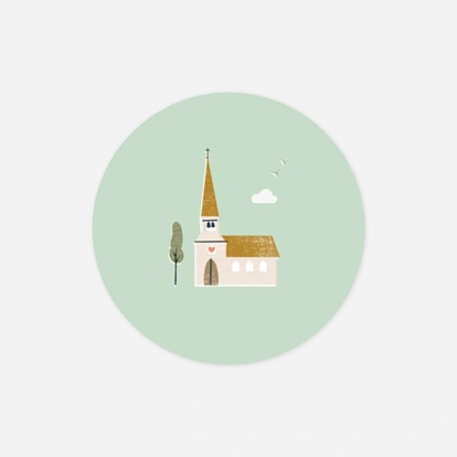 Étiquette confirmation Jour de fête