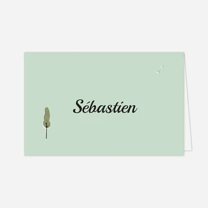 Marque-place baptême Jour de fête