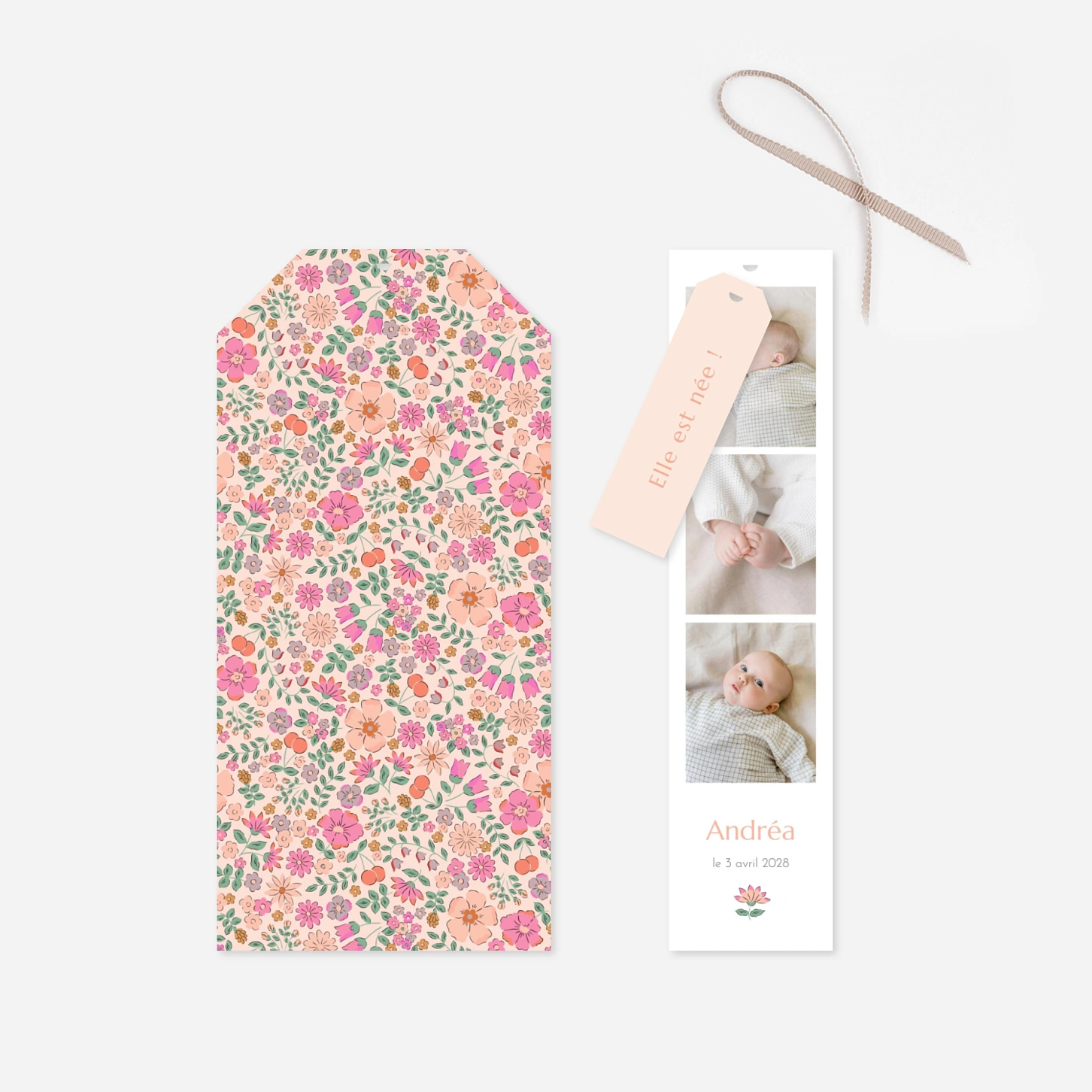 Faire-part naissance Joli Liberty