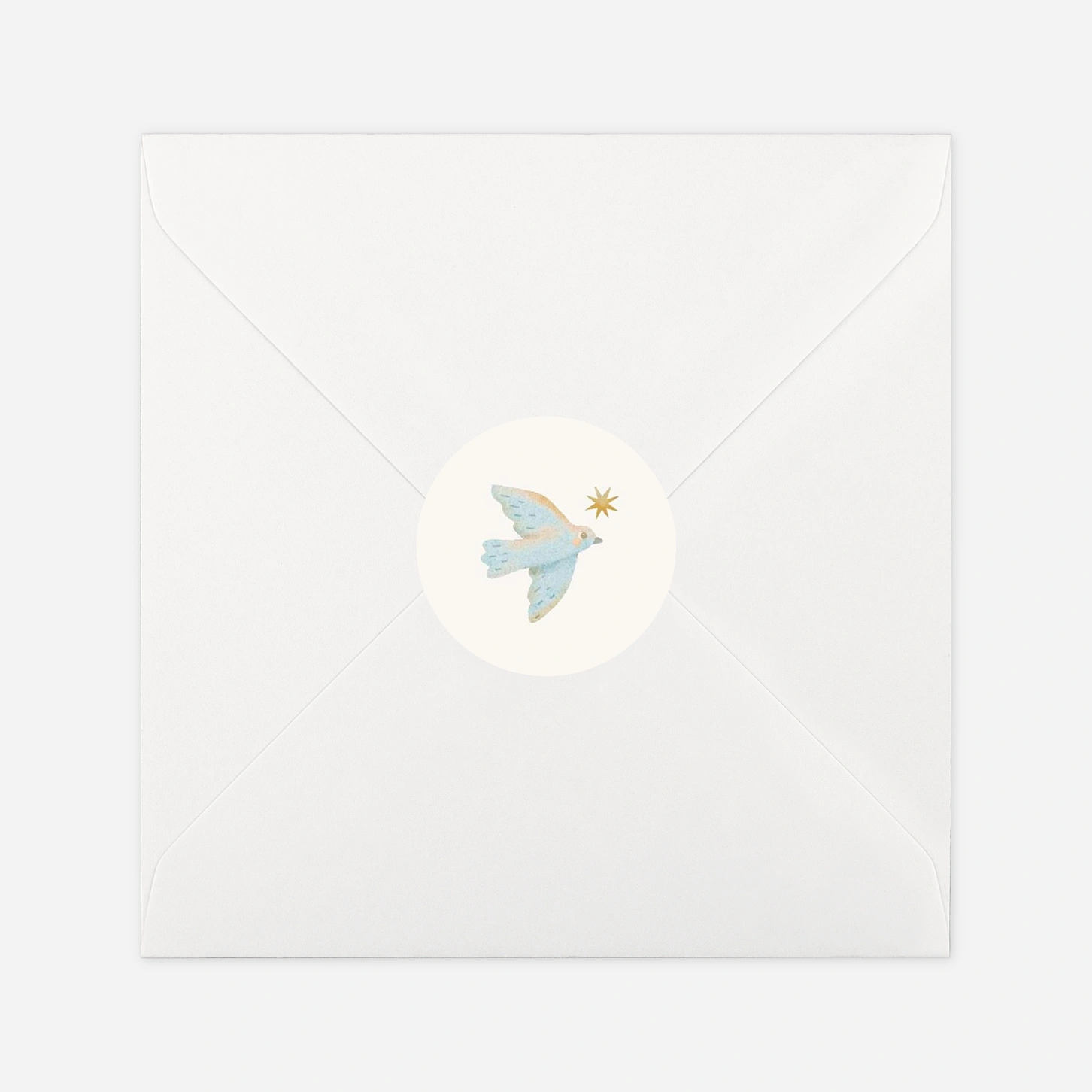Stickers pour enveloppes baptême Joli mobile