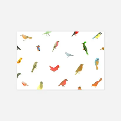 Carte de correspondance Jolis oiseaux