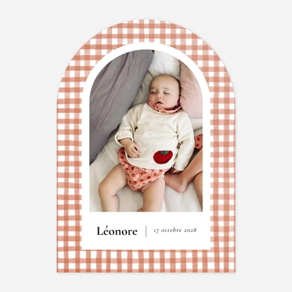Faire-part naissance Joli vichy