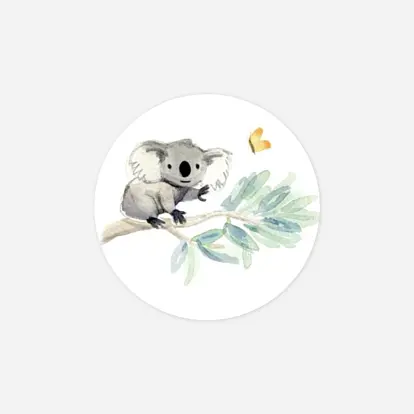 Stickers naissance Koalas en famille