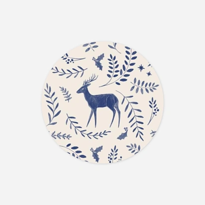 Étiquette cadeau Noël Laponie