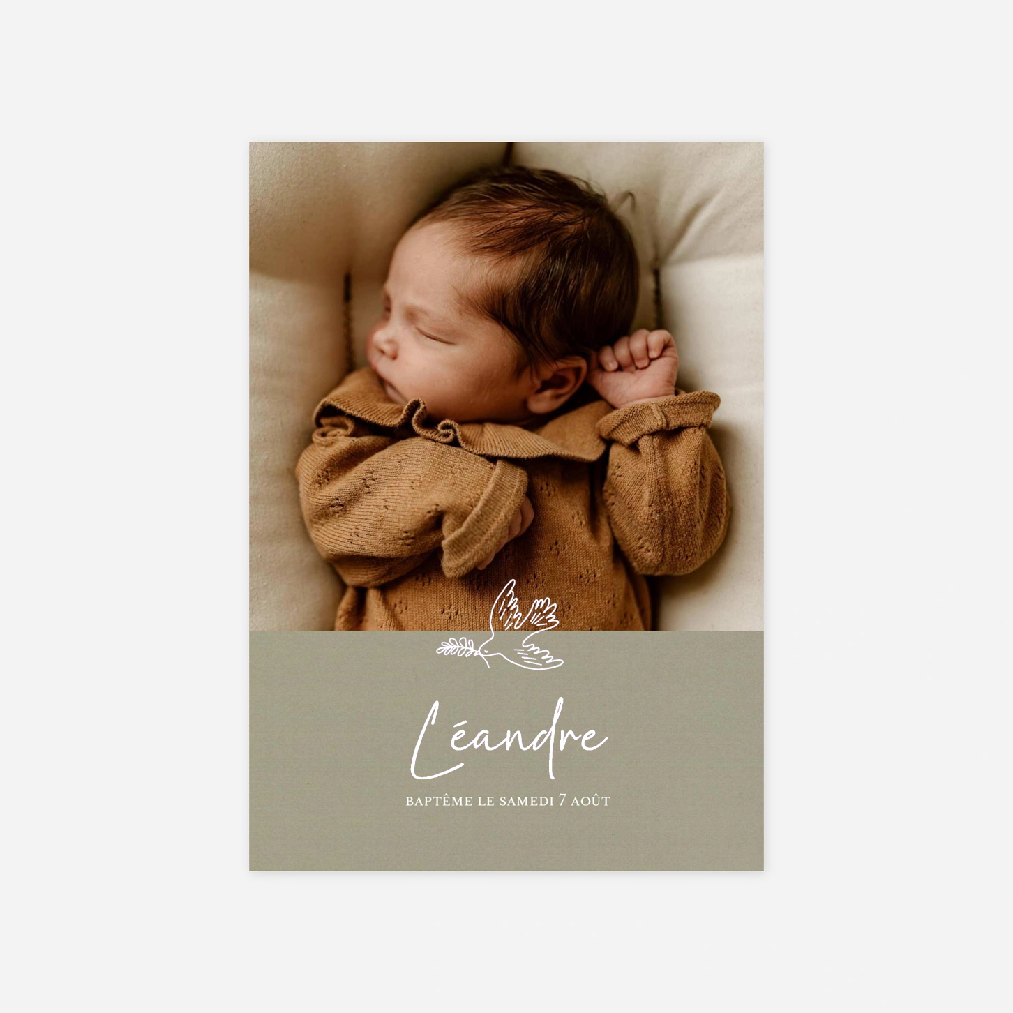 Faire-part baptême L’Envol