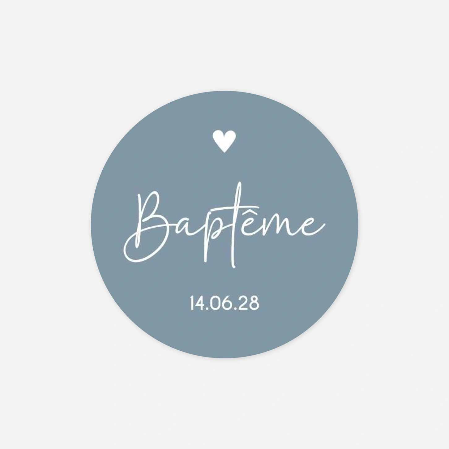 Stickers pour enveloppes baptême Douce promesse