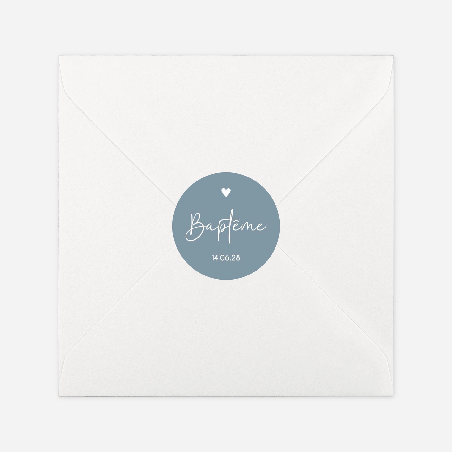 Stickers pour enveloppes baptême Douce promesse